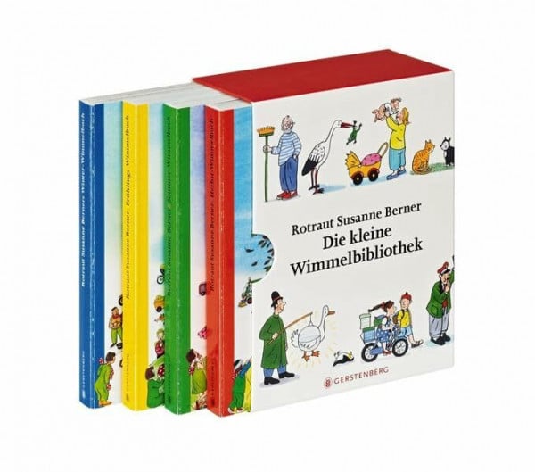 Die kleine Wimmelbibliothek, 4 Bde.: 4 Minibände im Schuber Winter, Frühling, Sommer, Herbst