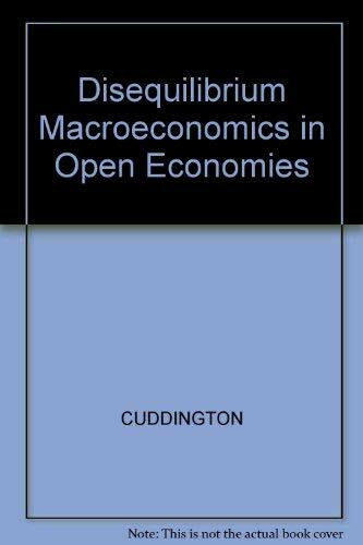 Disequilibrium Macroeconomics in Open Economies