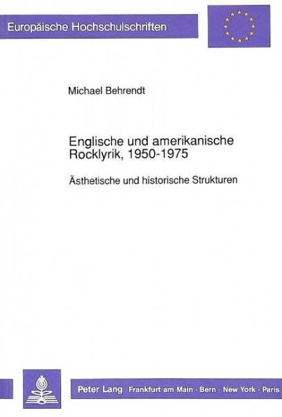 Englische und amerikanische Rocklyrik, 1950-1975