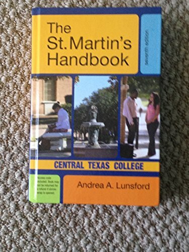 Cp St. Martin's Handbook 7E C Central Texas