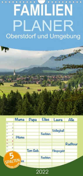 Oberstdorf und Umgebung (Wandkalender 2022 , 21 cm x 45 cm, hoch)