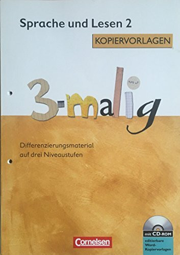 Sprache und Lesen 2 Kopiervorlagen 3-malig mit CD- Rom