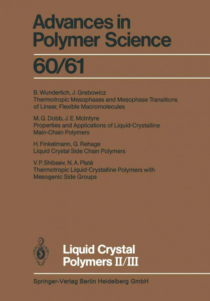 Liquid Crystal Polymers II/III (Advances in Polymer Science)