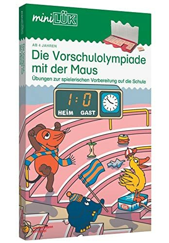miniLÜK-Set: Kindergarten/Vorschule Die Vorschulolympiade mit der Maus: Aufgaben zur spielerischen und effektiven Vorbereitung auf die Schule für ... 1 und 2 (miniLÜK-Sets: Kasten + Übungsheft/e)