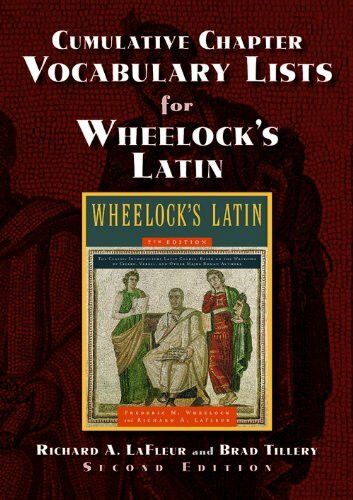 Cumulative Chapter Vocabulary Lists for Wheelock's Latin