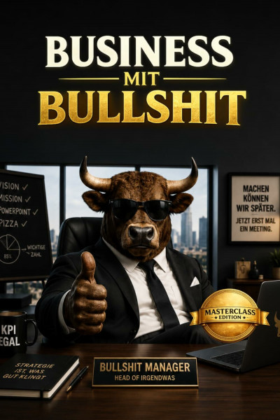 Business mit Bullshit - Masterclass Edition: Für die Elite der Arbeitswelt: Unternehmer, Selbstständige, Führungskräfte, Manager, Projektleiter, ... Meetinghumor & Geschenkidee fürs Büro.