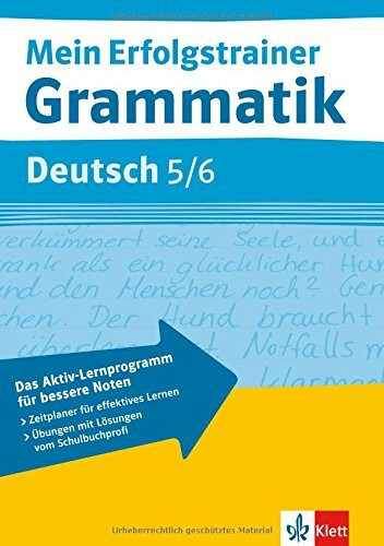 Mein Erfolgstrainer Grammatik Deutsch 5./6. Klasse