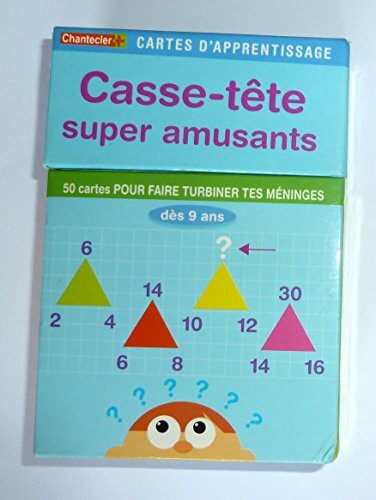 Cartes d'apprentissage - Casse-tête super amusants: 50 cartes pour faire turbiner tes méninges