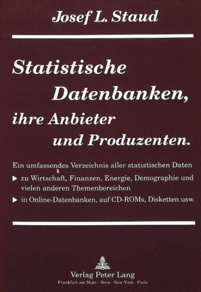 Statistische Datenbanken, ihre Anbieter und Produzenten