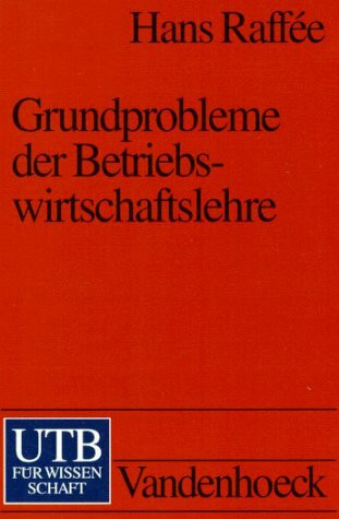 Grundprobleme der Betriebswirtschaftslehre