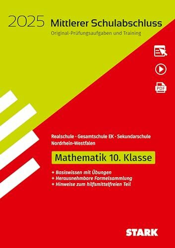 STARK Original-Prüfungen und Training - Mittlerer Schulabschluss 2025 - Mathematik - Realschule/Gesamtschule EK/ Sekundarschule - NRW (Abschlussprüfungen)