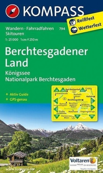 Berchtesgadener Land - Königssee - Nationalpark Berchtesgaden 1 : 25 000