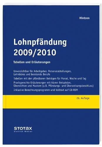 Lohnpfändung 2009/2010: Tabellen und Erläuterungen: Ausgabe Stollfuß (Stollfuss-Ratgeber)