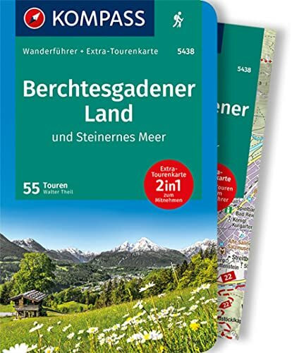 KOMPASS Wanderführer Berchtesgadener Land und Steinernes Meer, 55 Touren: mit Extra-Tourenkarte Maßstab 1:35.000, GPX-Daten zum Download