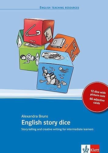 English story dice: Story-telling and creative writing for intermediate learners. 12 dice with picture cues, 66 adjective cards. Buch + 12 Würfel