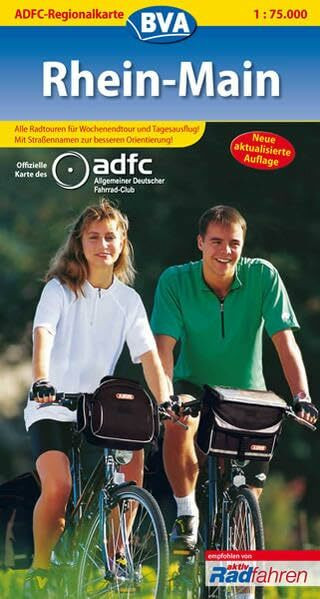 ADFC Regionalkarten, Rhein-Main: Alle Radtouren f. Wochenendtour u. Tagesausflug. Mit Straßennamen z. besseren Orientierung!. Offizielle Karte d. ... Fahrrad-Club (ADFC-Regionalkarte 1:75000)