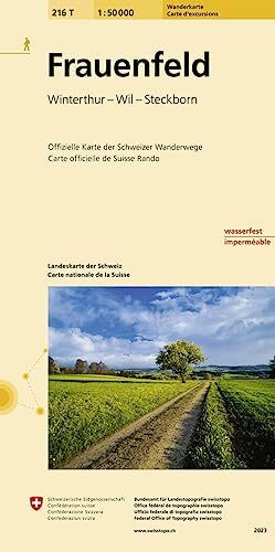 216T Frauenfeld Wanderkarte: Winterthur-Wil-Steckborn (Wanderkarten 1:50 000)