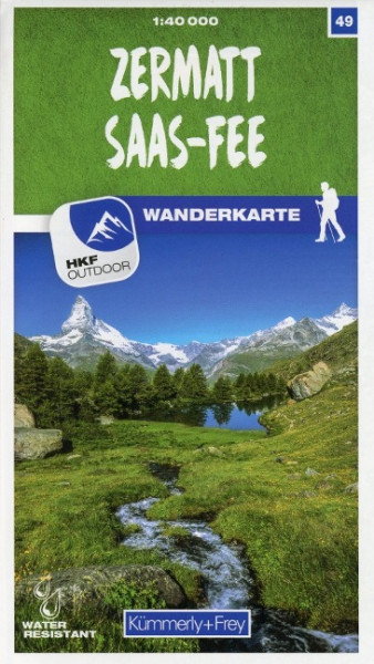 Zermatt - Saas-Fee 49 Wanderkarte 1:40 000 matt laminiert