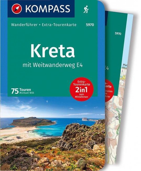 KOMPASS Wanderführer Kreta mit Weitwanderweg E4