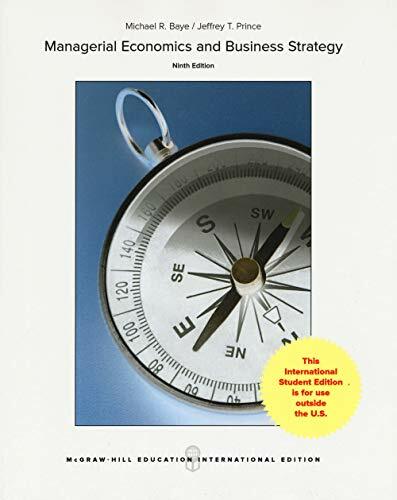 Managerial Economics & Business Strategy (Economia e discipline aziendali) Managerial Economics & Business Strategy (Economia e discipline aziendali)