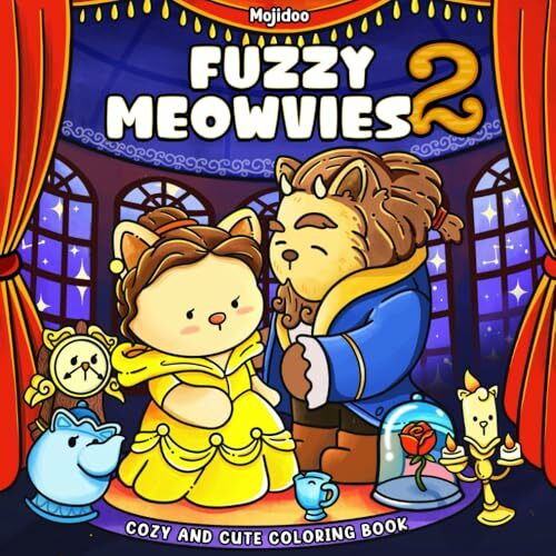Fuzzy Meowvies 2: Cozy Movie-Inspired Cat Coloring Book for Adults and Cinephiles (Meowvies Coloring, Band 2)