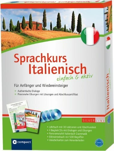 Italienisch einfach & aktiv: 2 Bücher, 4 CDs, Grammatiktafel A1-A2
