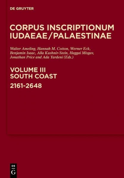 Corpus Inscriptionum Iudaeae/Palaestinae 3
