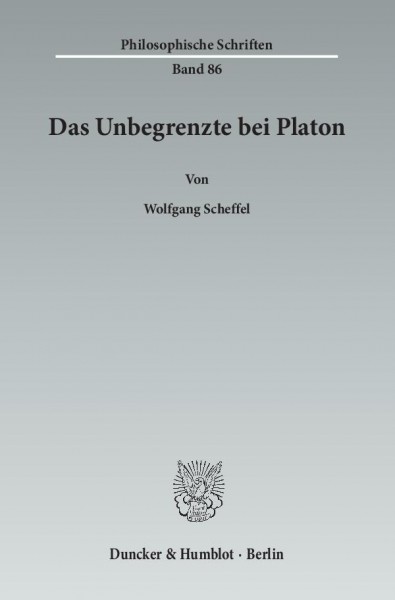 Das Unbegrenzte bei Platon