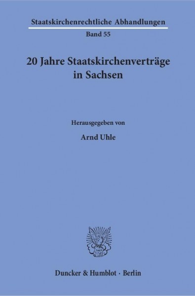 20 Jahre Staatskirchenverträge in Sachsen
