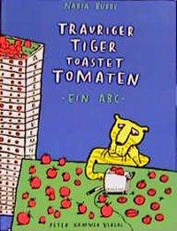 Trauriger Tiger toastet Tomaten
