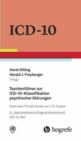 Taschenführer zur ICD-10-Klassifikation psychischer Störungen: nach dem Pocket Guide von J.E. Cooper