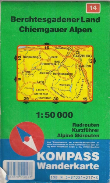 Kompass Karten, Berchtesgadener Land, Chiemgauer Alpen