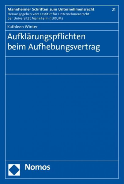 Aufklärungspflichten beim Aufhebungsvertrag