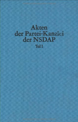 Register zu Band 1 und 2 (Akten der Partei-Kanzlei der NSDAP. Teil I)