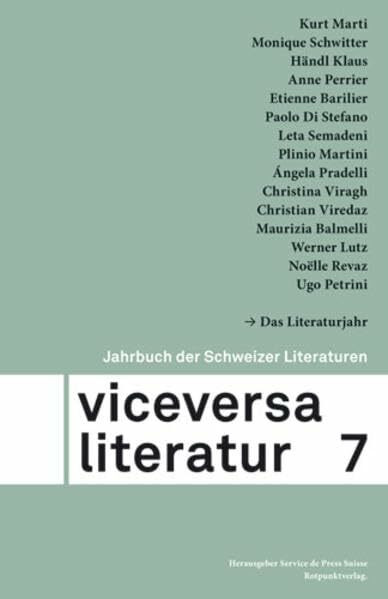 Viceversa 7: Jahrbuch der Schweizer Literaturen