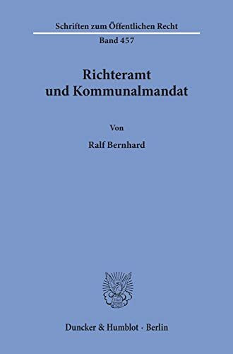 Richteramt und Kommunalmandat