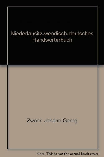 Niederlausitz-wendisch-deutsches Handwörterbuch