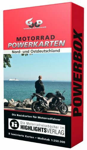 Motorrad Powerkarten Nord- und Ostdeutschland: Laminierte Landkarten für Motorradfahrer: Die Basiskarten für Motorradfahrer. Laminiert