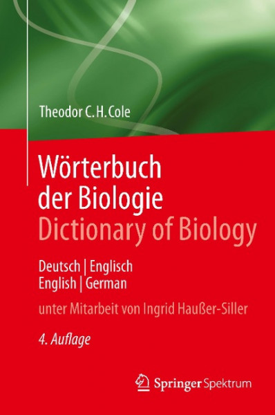 Wörterbuch der Biologie Dictionary of Biology
