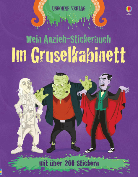 Mein Anzieh-Stickerbuch: Im Gruselkabinett