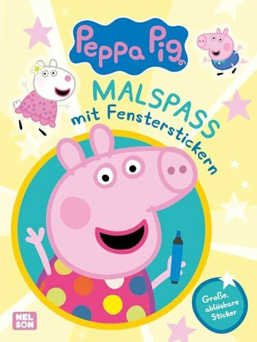 Peppa Wutz Mitmachbuch: Malspaß mit Fensterstickern: Mit 10 selbstklebenden, wiederverwendbaren Stickern | Für Kinder ab 3 Jahren