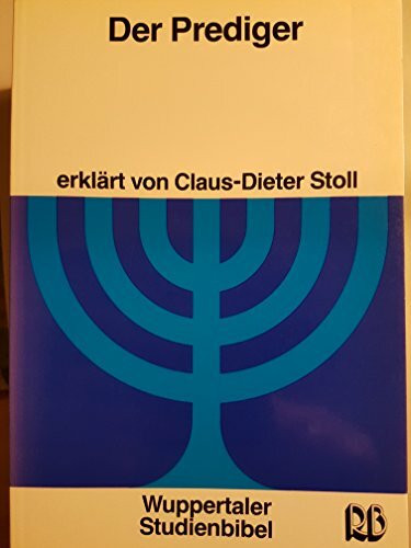 Wuppertaler Studienbibel, AT, Sonderausgabe, Der Prediger