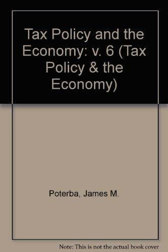 Tax Policy and the Economy/1992 (Tax Policy & the Economy)