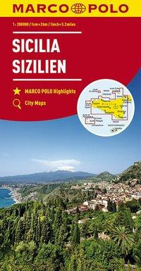 MARCO POLO Karte Italien Blatt 14 Sizilien 1:200 000