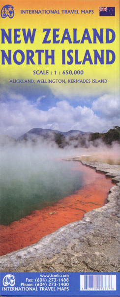 New Zealand North Island 1:650 000