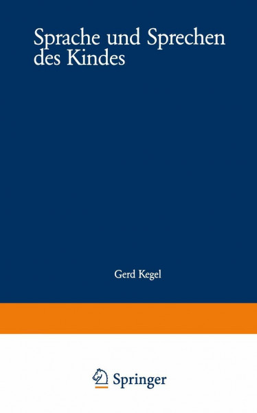 WV Studium, Bd.59, Sprache und Sprechen des Kindes