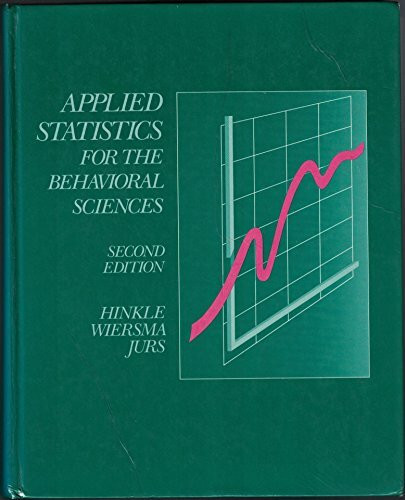 Applied Statistics for the Behavioral Sciences