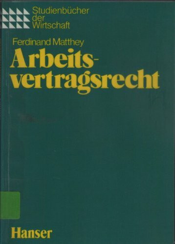 Arbeitsvertragsrecht (Studienbücher der Wirtschaft)