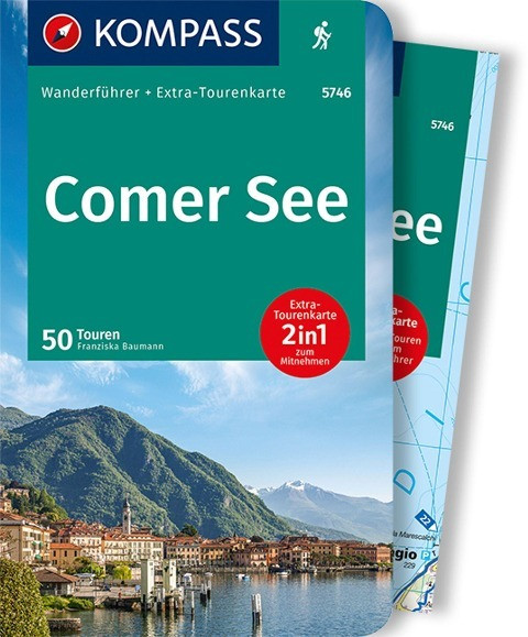 KOMPASS Wanderführer Comer See, 50 Touren