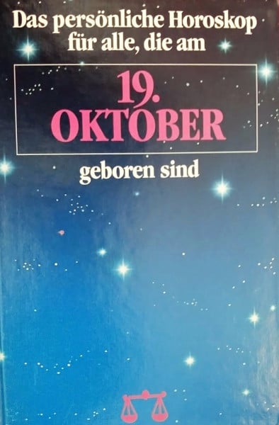 19. Oktober. Waage.
